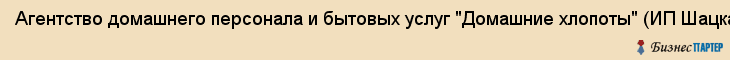Агентство домашнего персонала и бытовых услуг "Домашние хлопоты" (ИП Шацкая О.В.), Екатеринбург