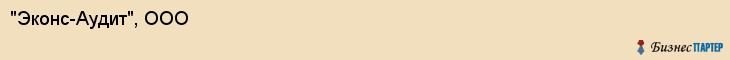 "Эконс-Аудит", ООО, Екатеринбург